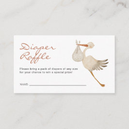 Girl Diaper Raffle Begleitkarte