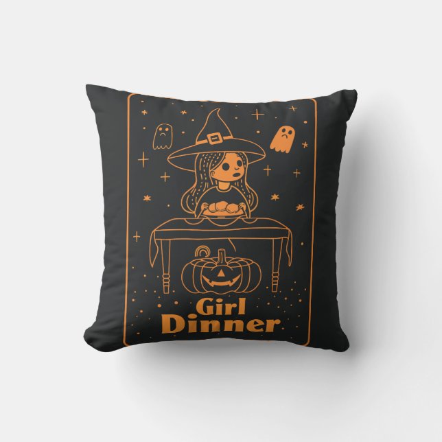 Girl-Dinner | ExDesigner | Halloween Kissen (Vorderseite)