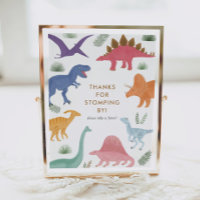Girl Dinosaur Geburtstagsparty bevorzugt Signatur