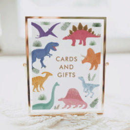 Girl Dinosaur Geburtstagsparty Cards und Geschenke Poster