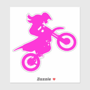 Girl Dirt Bike Aufkleber