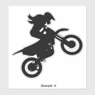 Girl Dirt Bike Aufkleber