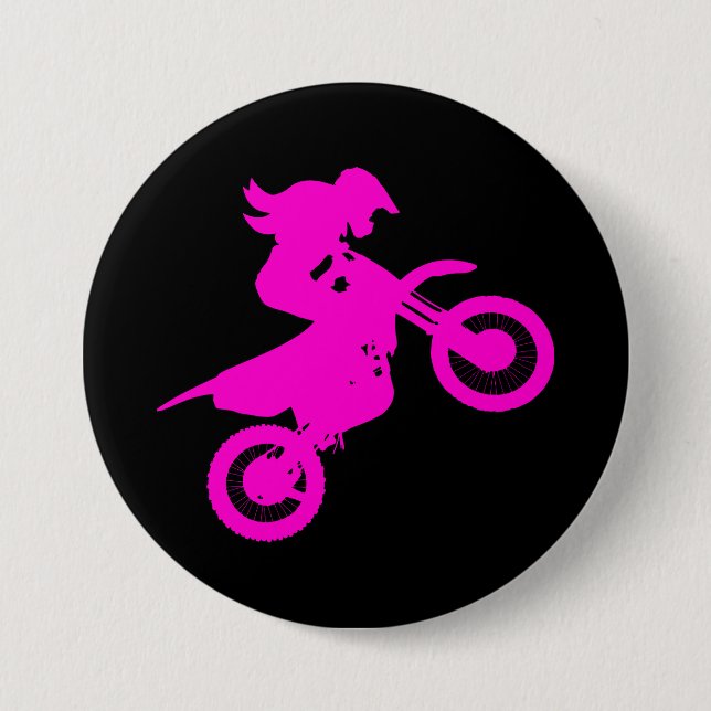 Girl Dirt Bike Button (Vorderseite)