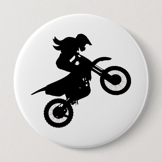 Girl Dirt Bike Button (Vorderseite)