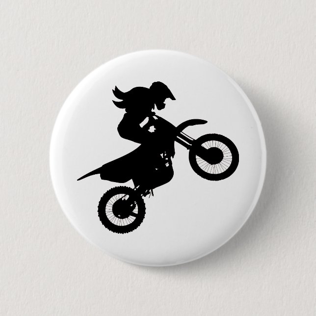 Girl Dirt Bike Button (Vorderseite)