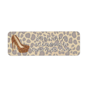 Girl-Diva-Leopard-Print  Glam High Heel Shoes