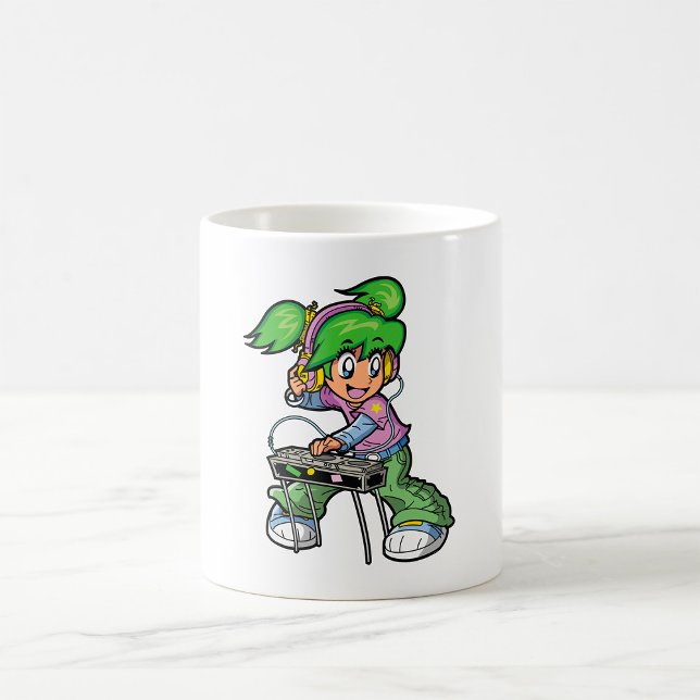 Girl DJ Kaffeetasse (Von Creator hochgeladen)