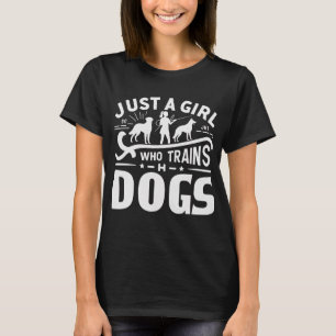 Girl Dog Traine Empowerment Canine Whisperer Desig T-Shirt