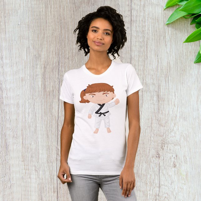 Girl Doing Karate Womens T - Shirt (Von Creator hochgeladen)