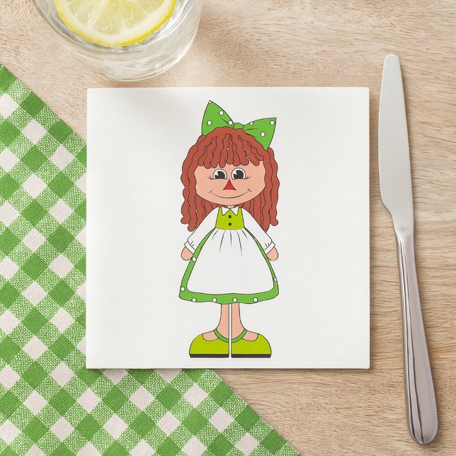 Girl Doll Napkins Serviette (Von Creator hochgeladen)