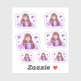 Girl Drawing Aufkleber