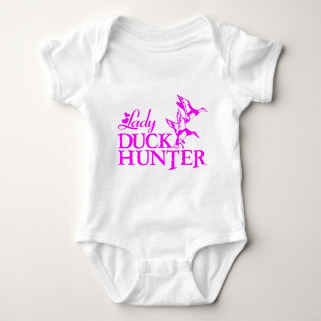 GIRL DUCK HUNTER BABY STRAMPLER (Vorderseite)