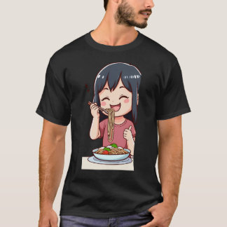 Girl Eating Spaghetti 3 T-Shirt