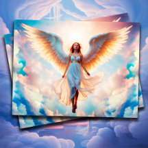 Girl Engel religiöse christliche Fantasy-Kunst