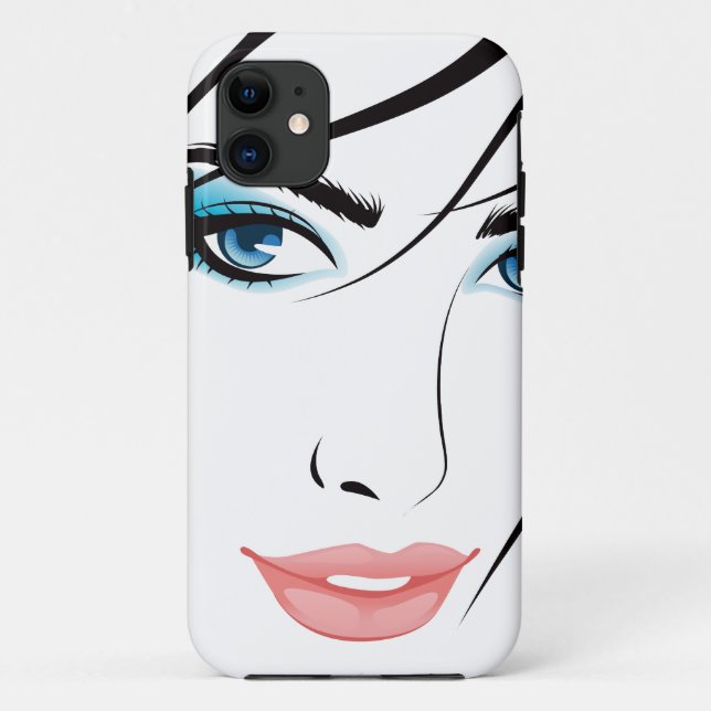 Girl Face Mate ID™ iPhone 5 Fall Case-Mate iPhone Hülle (Rückseite)