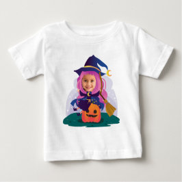 Girl Face Personalized  Baby T-shirt
