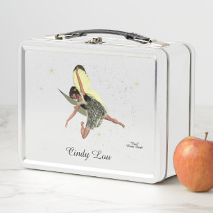 Girl Fairy mit gelbem Flügel Lunch Box