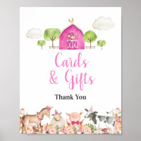 Girl Farm House Tiere Barnyard Karten & Geschenke