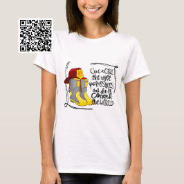 Girl Firefighter Sie wird die Welt erobern T-Shirt