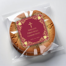 Girl First Communion Elegantes Burgund & Imitats G