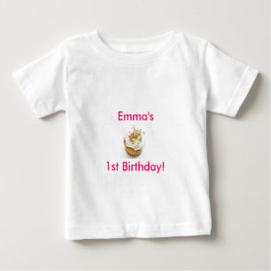 Girl First Geburtstag Baby T-shirt