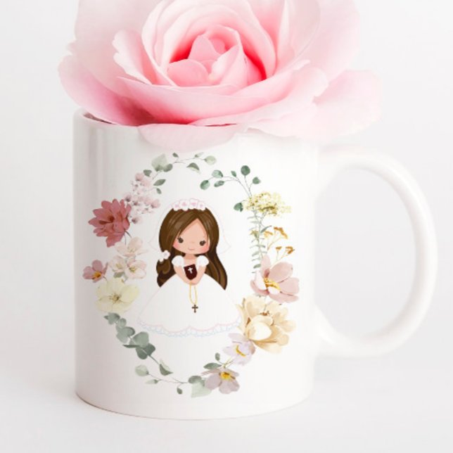 Girl First Holy Communion Ceramic Coffee Mug Kaffeetasse (Von Creator hochgeladen)
