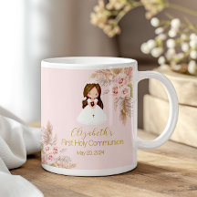 Girl First Holy Communion Ceramic Mug 11 oz