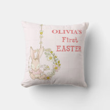 Girl First Oaster Bunny auf Blume Swing
