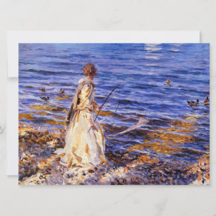 Girl Fishing (von John Singer Sargent) Karte
