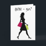 GIRL FRIEND U SHOP WIE IHR 21=50. GEBURTSTAG KARTE<br><div class="desc">SAGEN SIE IHRE GRUPPE,  DASS SIE SHOPS LIIE SIE IST NOCH "21",  OBWOHL SIE "50" UND LEGT EIN RIESIGES LÄCHELN AUF IHR GESICHT. GRUPPENKARTE AUS DEN GALEN:)</div>