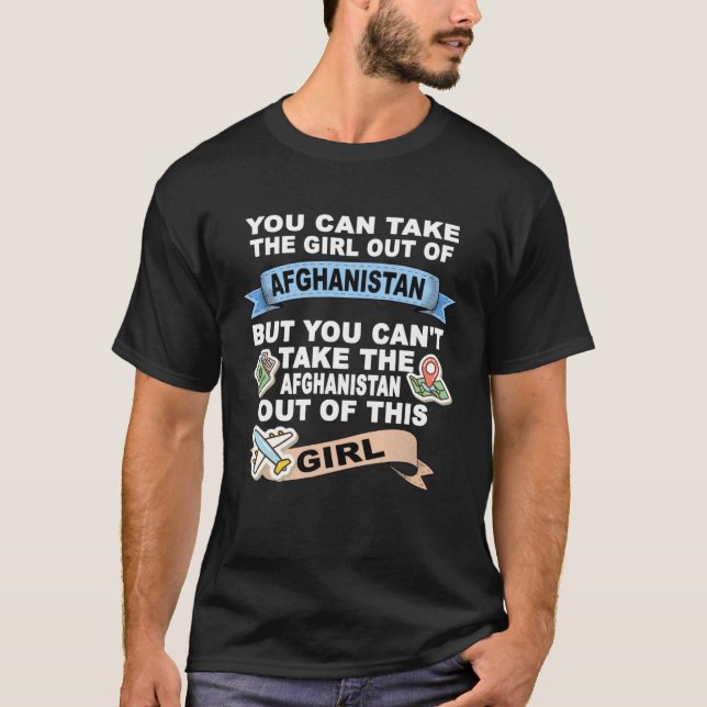 Girl from Afghanistan Relocation From Afghanistan T-Shirt (Vorderseite)