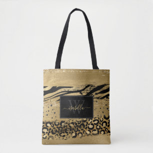Girl Fun Modern Gold Glitzer Script Monogram