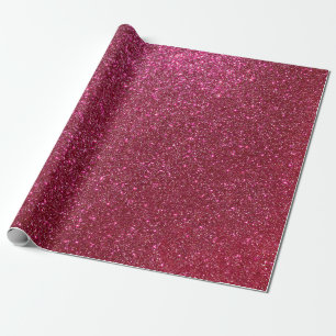Girl Funkelnd Wine Burgundy Roter Glitzer Geschenkpapier