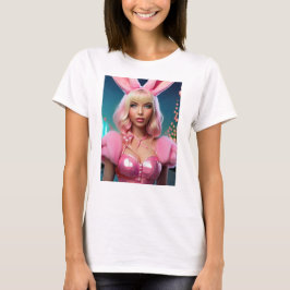 Girl Funny Beautiful Bunny T-Shirt