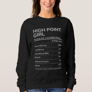 Girl Funny North Carolina Heimat Sweatshirt