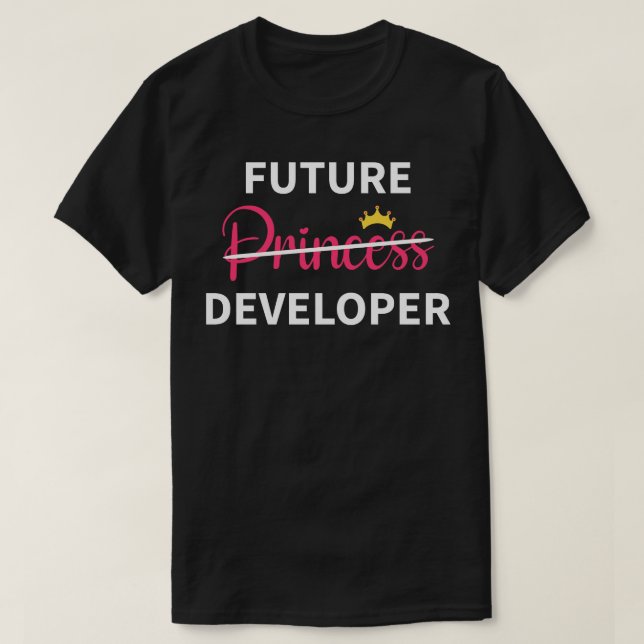 Girl Future Developer I T-Shirt (Design vorne)