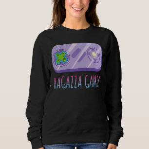 Girl Gamer Controller Game Nerd Videospiel Sweatshirt