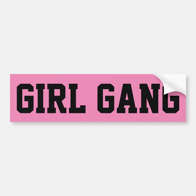 Girl Gang Autoaufkleber (Vorne)
