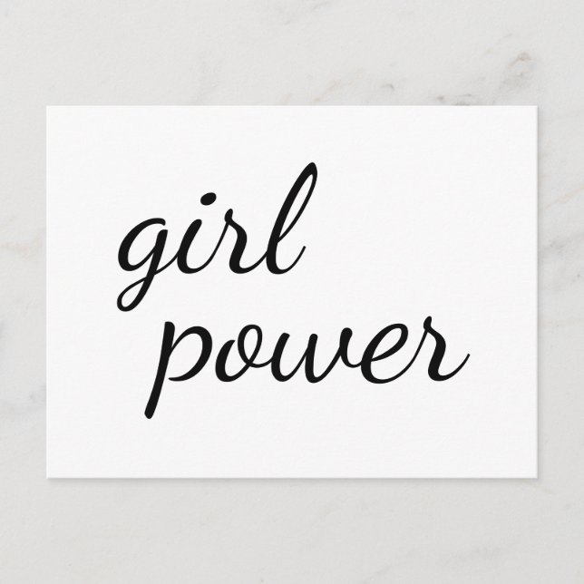 Girl Gang Cute Girl Power Design Postkarte (Vorderseite)