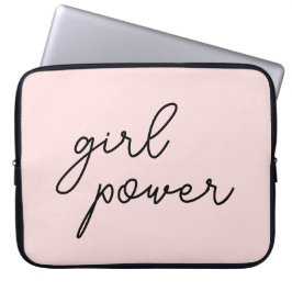 Girl Gang Cute Pink Girl Power Modern Feminist Laptopschutzhülle