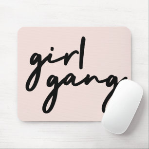 Girl Gang   Girl Power Moderner Feminismus Rosa Ro Mousepad