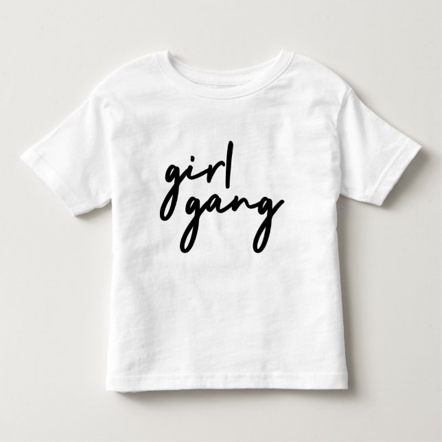 Girl Gang | Niedlicher Girl-Power Moderner Feminis Kleinkind T-shirt (Vorderseite)