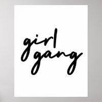 Girl Gang | Niedlicher Girl-Power Moderner Feminis
