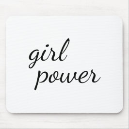 Girl Gang Stylish Modern Feminist Girl Power Mousepad