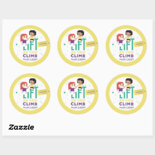 Girl Geek X Elevate + #IWD2020 Party Stickers (lg)