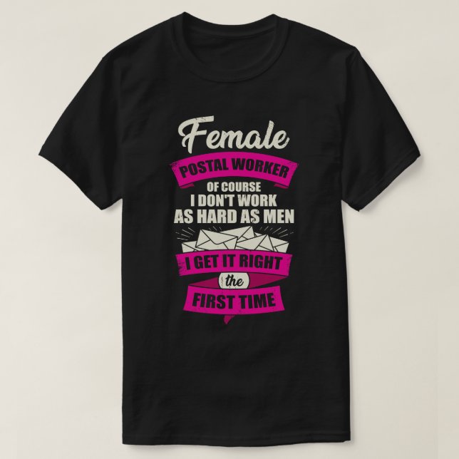 Girl-Geschenk für Postarbeiterin T-Shirt (Design vorne)