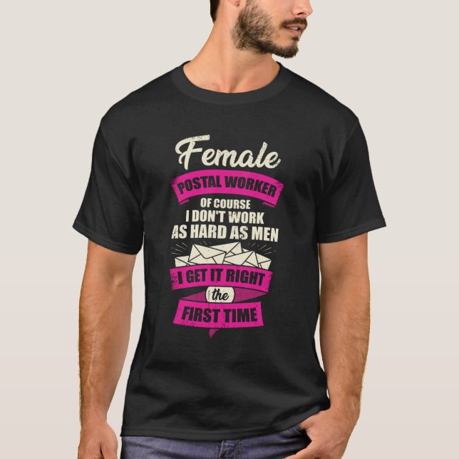 Girl-Geschenk für Postarbeiterin T-Shirt (Vorderseite)