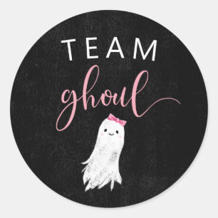 Girl Ghost Gender Offenlegung Party Abstimmung Runder Aufkleber