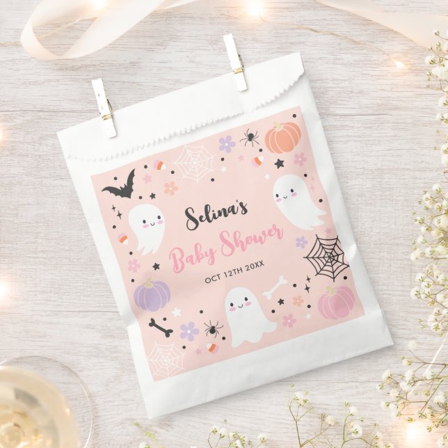 Girl Ghost Little Boo soll Halloween Baby Dusche s Geschenktütchen (Ausgeschnitten)