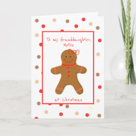 Girl Gingerbrei für Großtochter Karte
